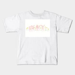 Pigs and Daisies Kids T-Shirt